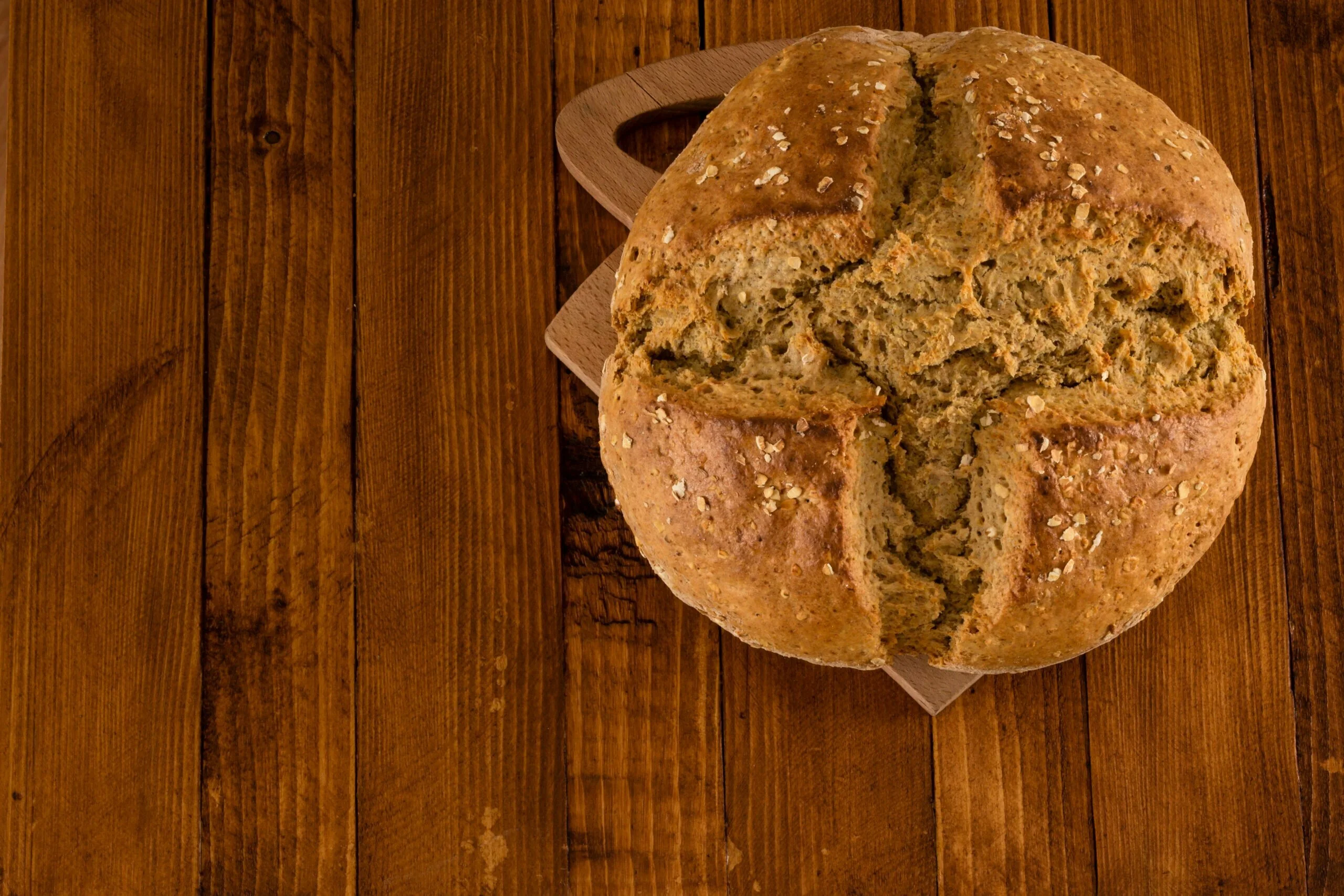 Pane senza lievito e senza lievitazione. Soda Bread, pane irlandese - Pane  e Mortadella