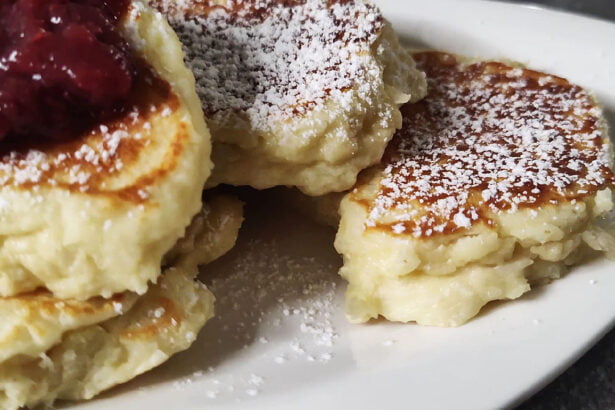 Pancake ricotta e cocco senza latte: solo 90 Kcal