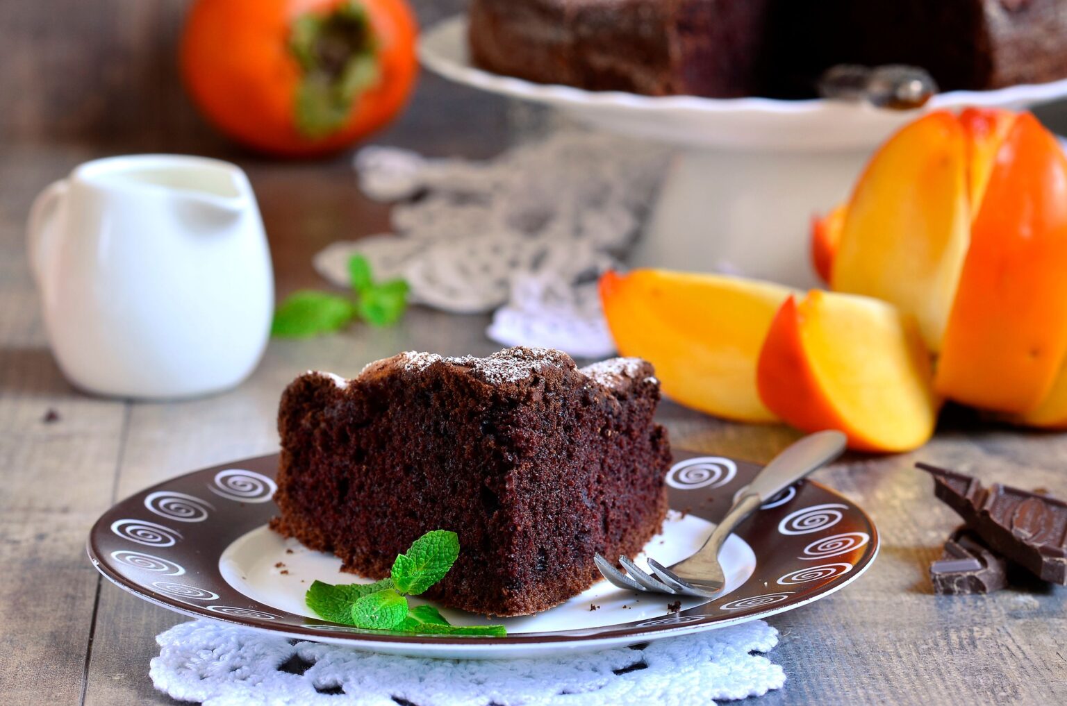 Torta di cachi e cacao: la mia ricetta per l’autunno