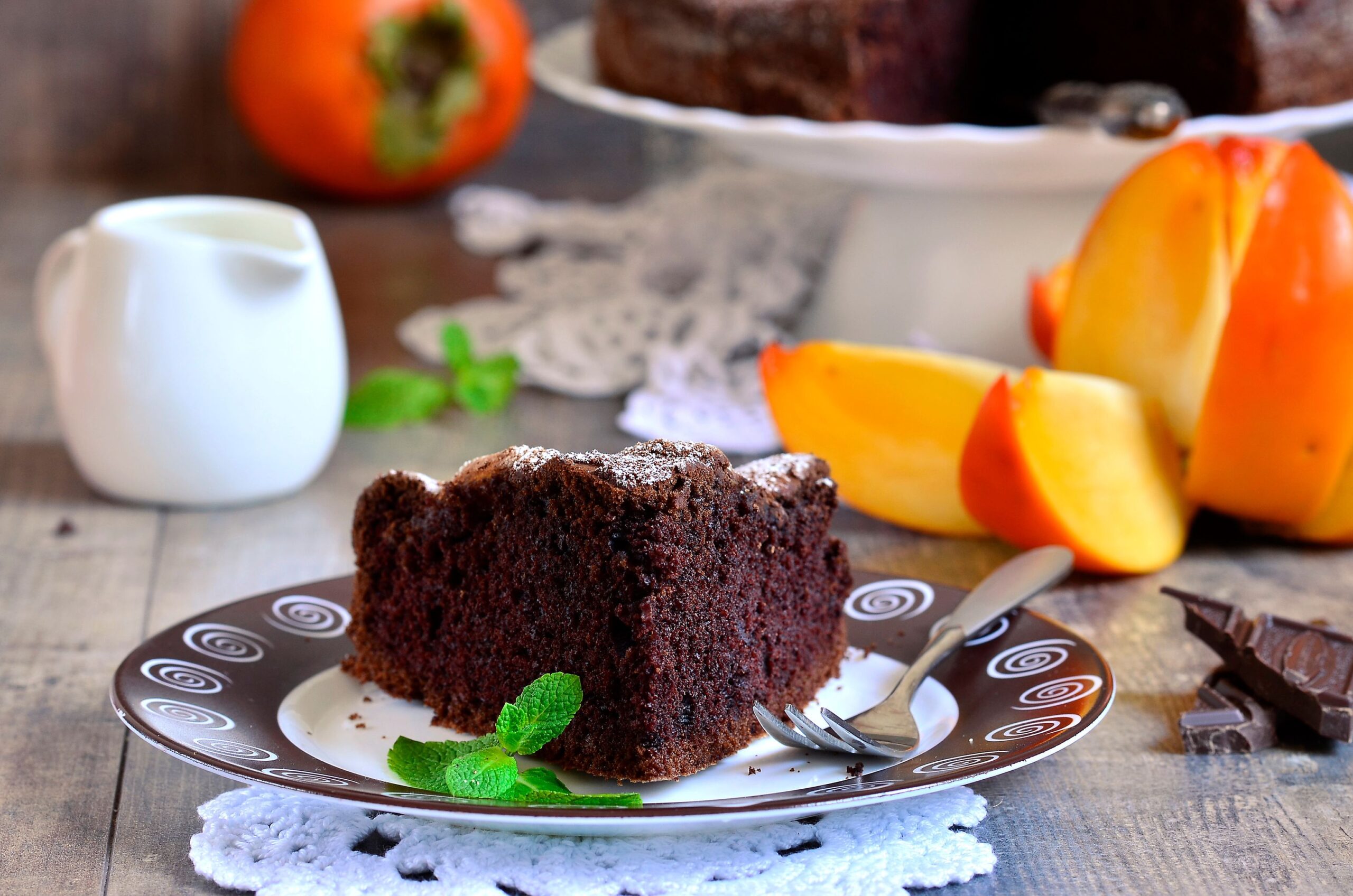 Torta di cachi e cacao: la mia ricetta per l’autunno