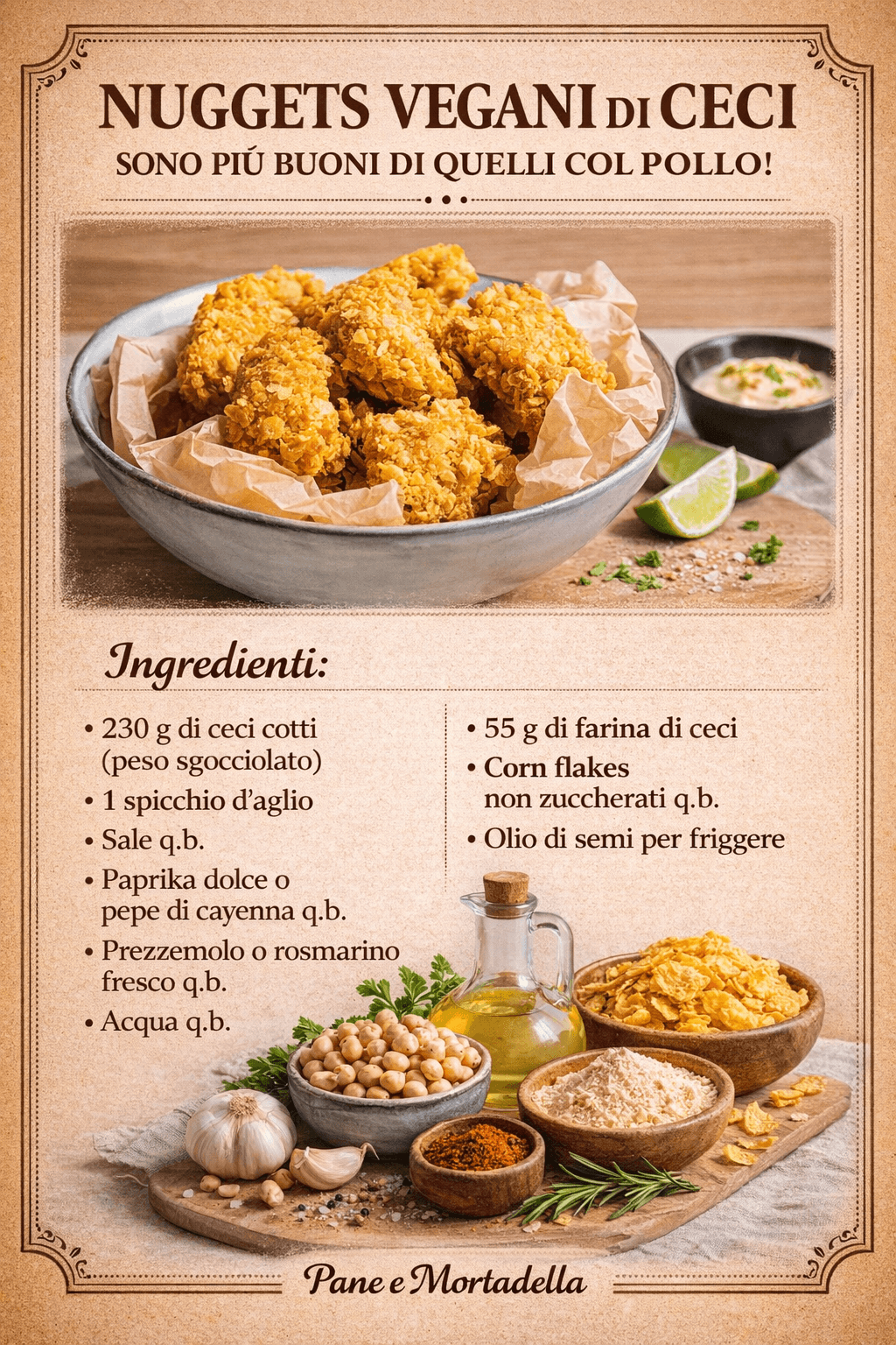 Nuggets vegani: li preparo con i ceci e sono buonissimi!