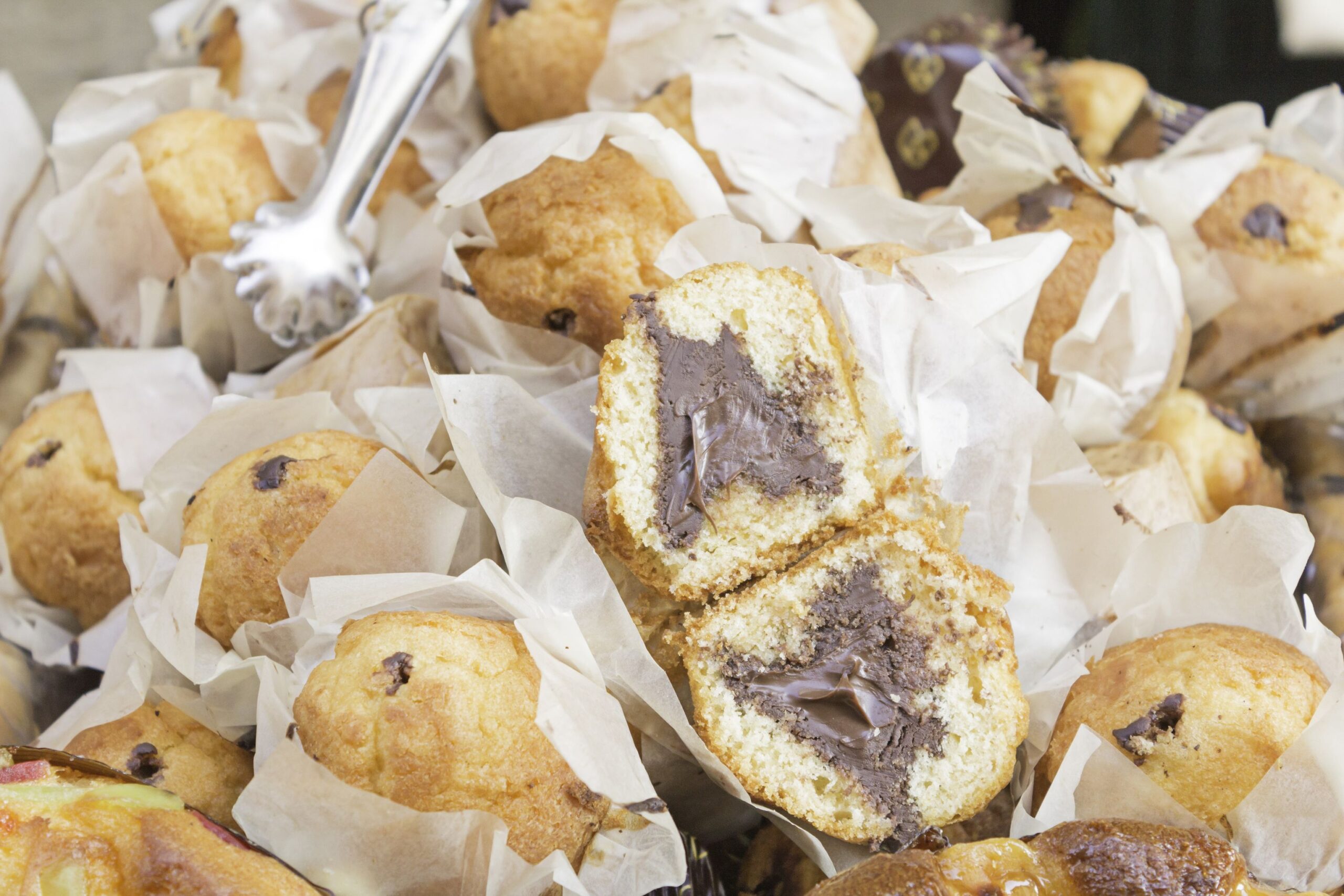 Muffin vaniglia con cuor di Nutella: paradisiaci