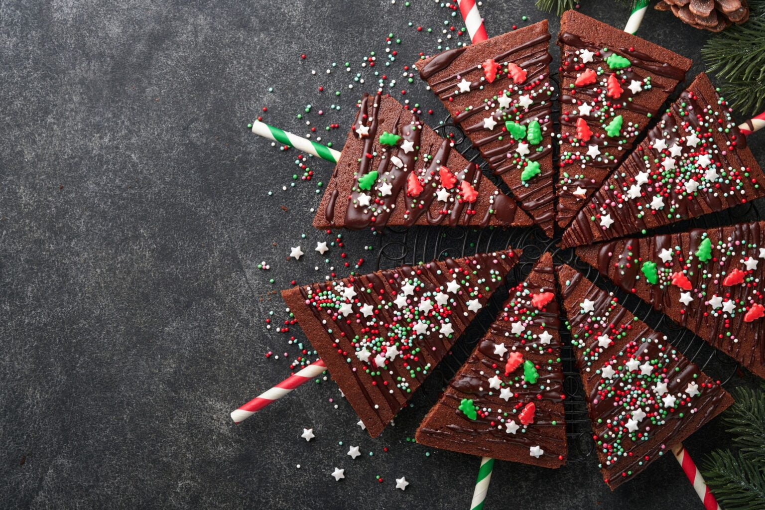 Alberelli di Natale brownies: da mordere e gustare durante le feste