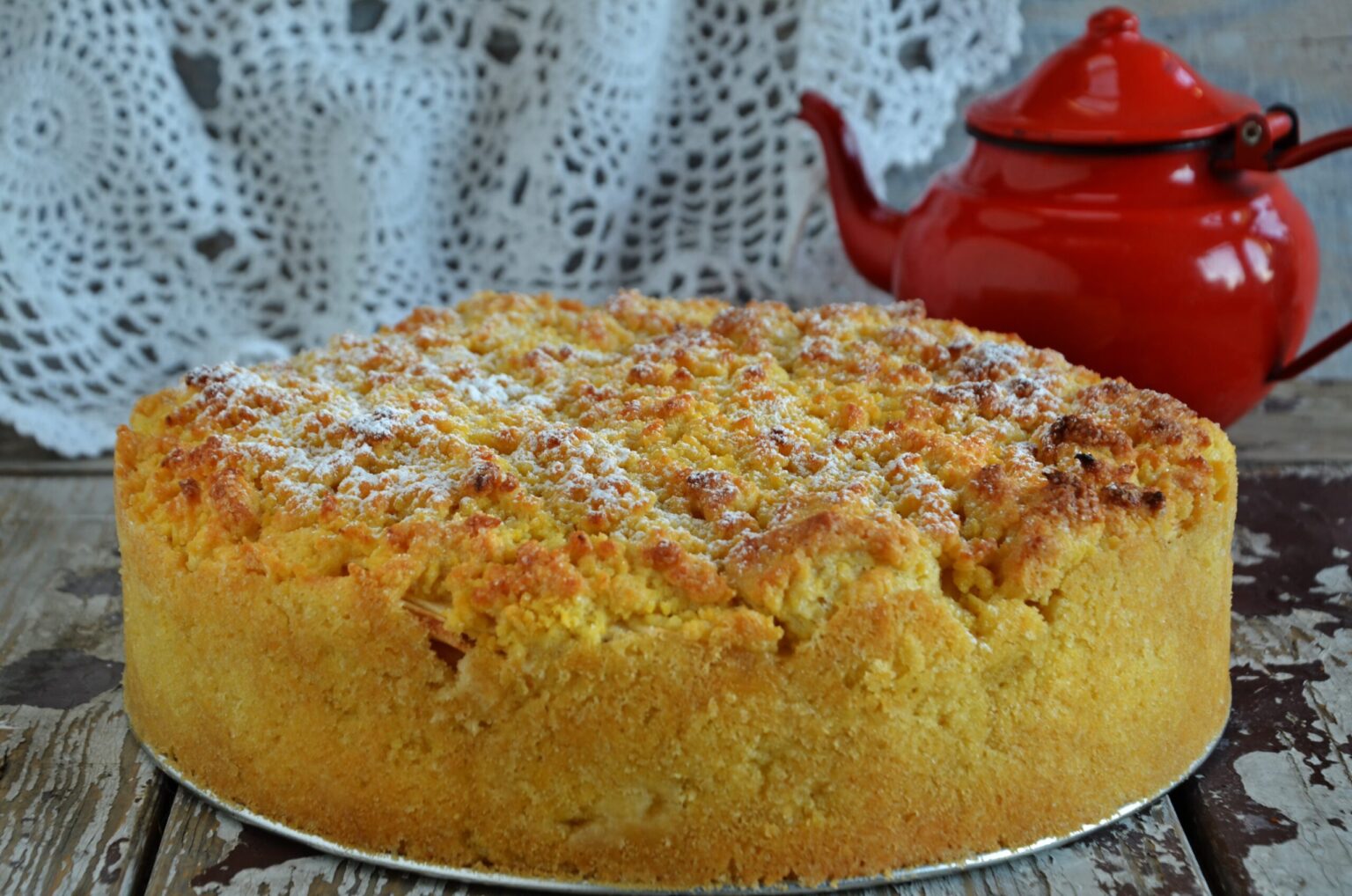 Sbriciolata ricotta e amaretti: croccante fuori, golosissima dentro!