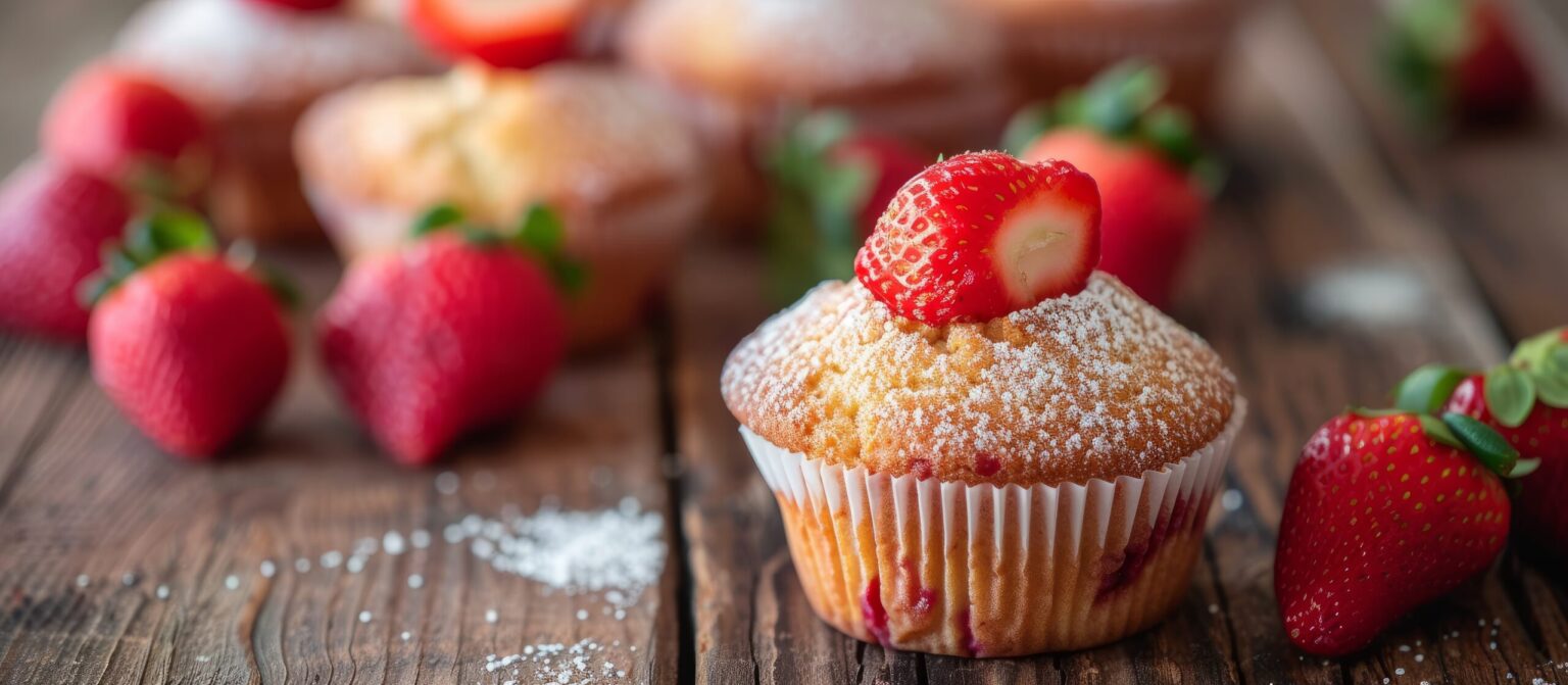 Muffin alle fragole: i pasticcini di primavera