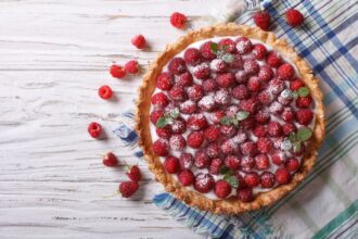 Crostata ai lamponi: bellissima e deliziosa