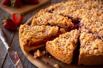 Crumble alle fragole: una frolla veloce e golosa