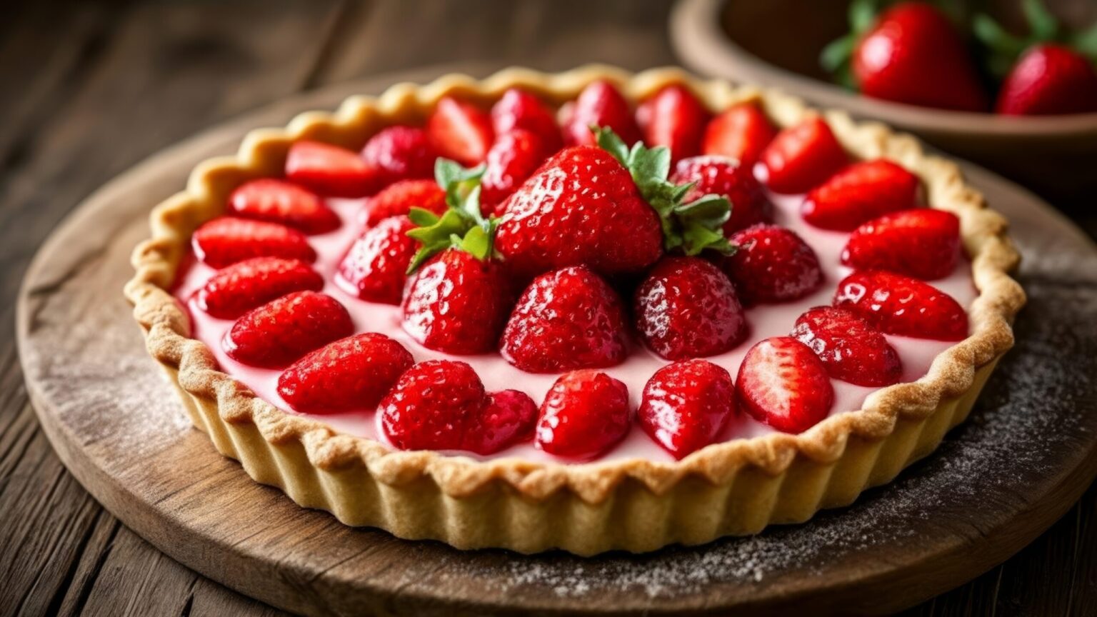 Crostata con mousse di fragole: delizia di primavera