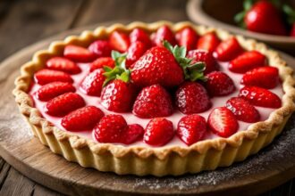 Crostata con mousse di fragole: delizia di primavera