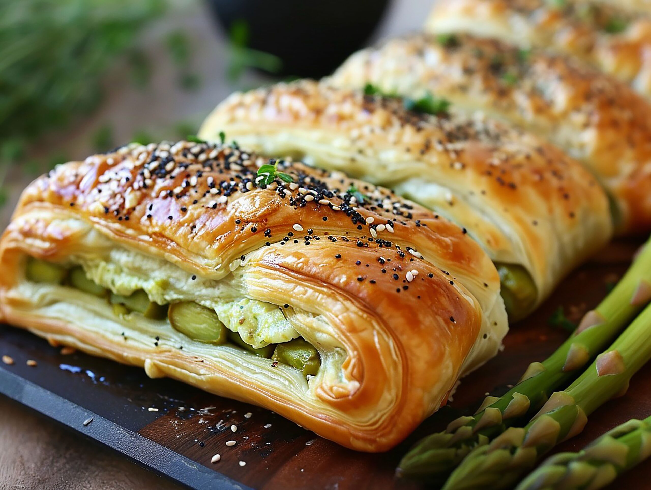 Strudel Asparagi e Brie: il rustico del momento