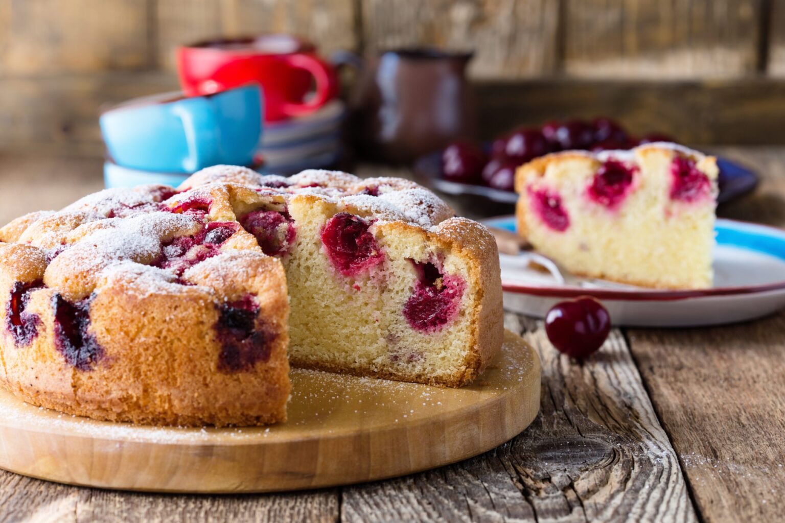 Torta morbida alle ciliegie: una fetta tira l’altra!