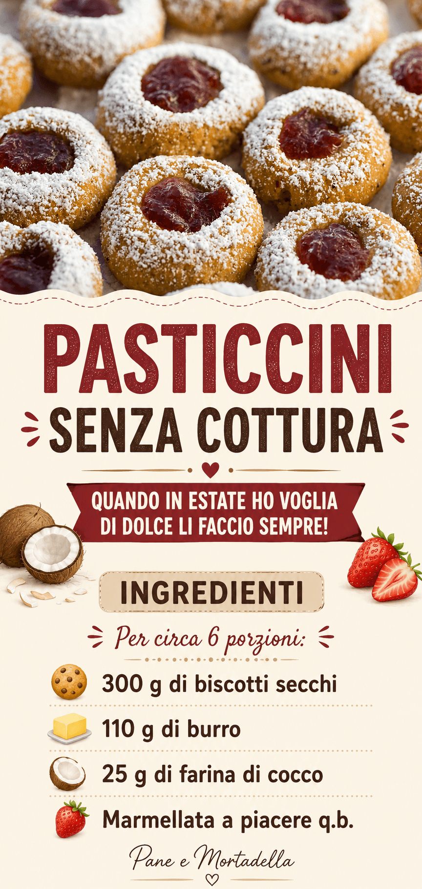 Pasticcini senza cottura: facili e deliziosi!