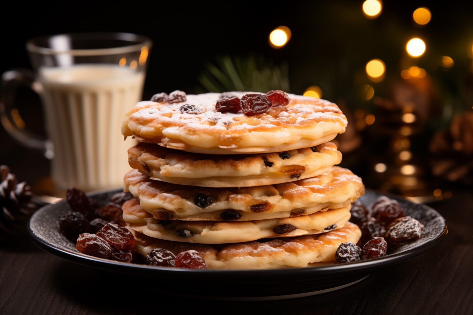 Pancake con mele uvetta e cannella nell’impasto: una golosità unica