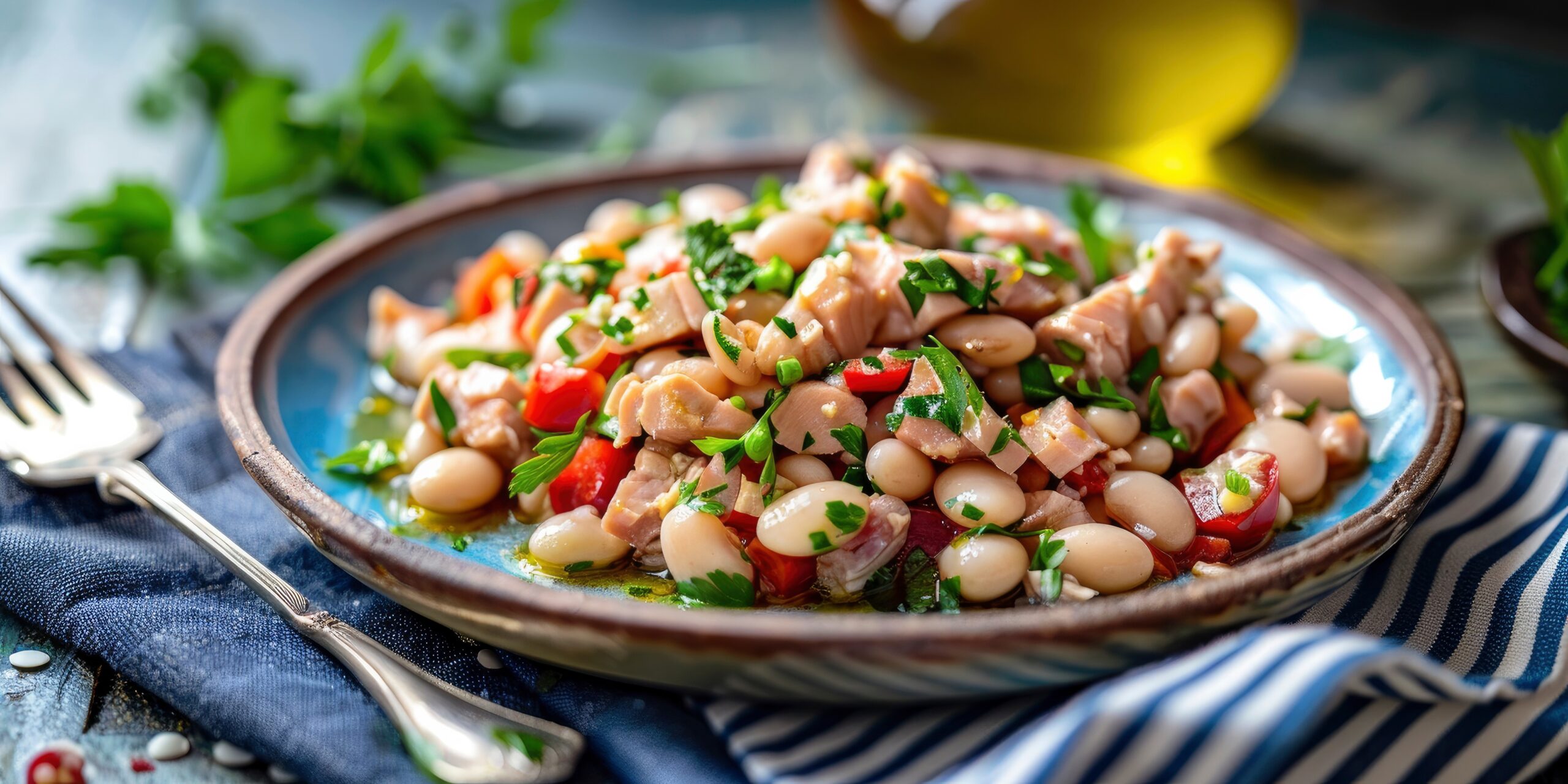 Insalata di fagioli, tonno e cipolle: fresca e nutriente