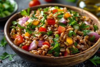 Insalata di farro e verdure: impossibile resistere