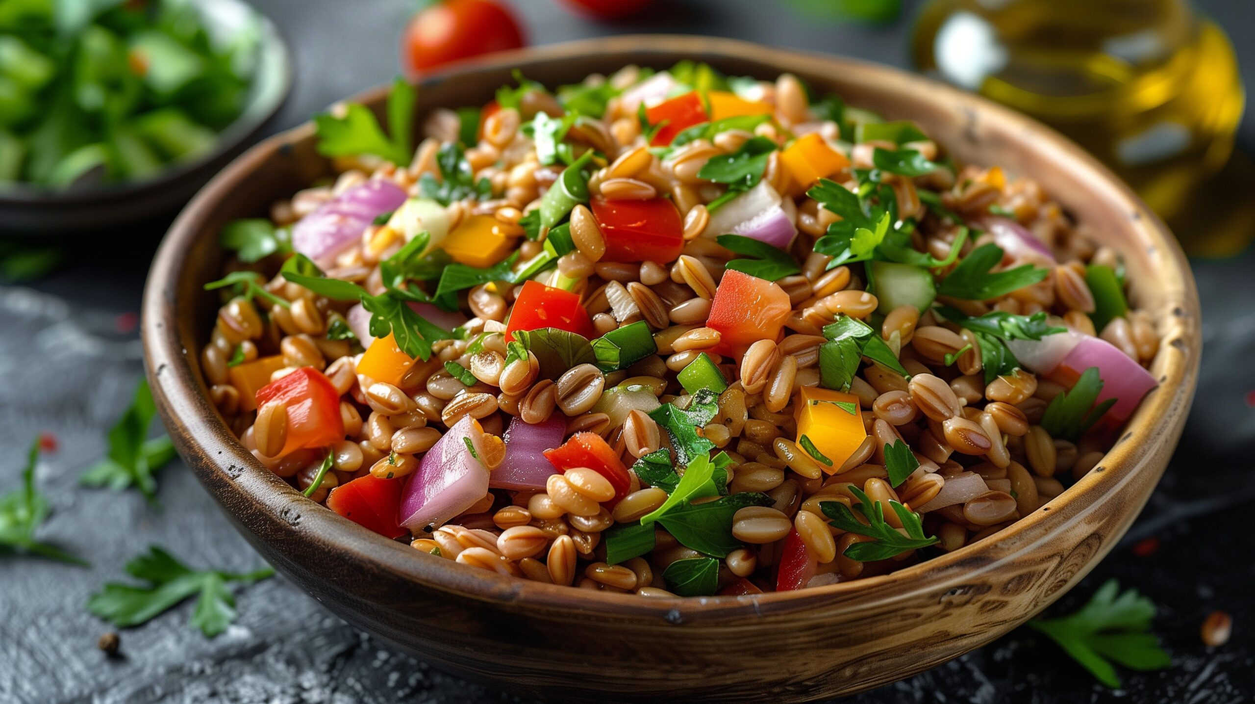 Insalata di farro e verdure: impossibile resistere