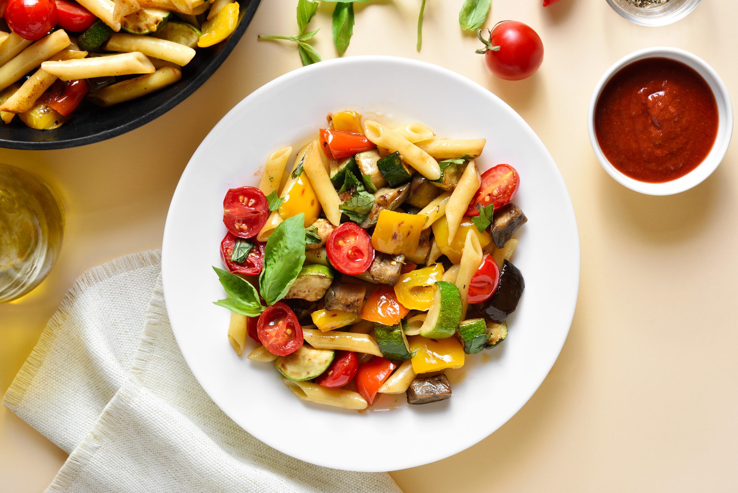 Pasta Fredda Zucchine e Melanzane: fresca ed estiva