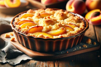 Torta di pesche e amaretti: pronta in meno di un’ora