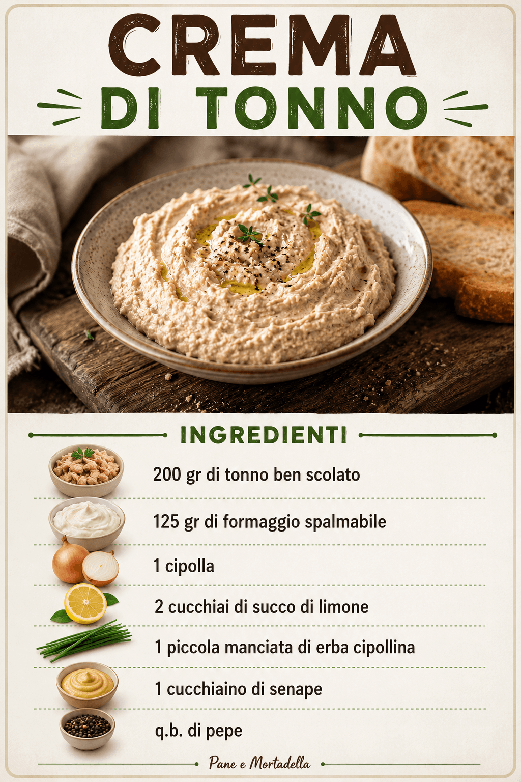Crema di tonno: una bontà da spalmare sul pane