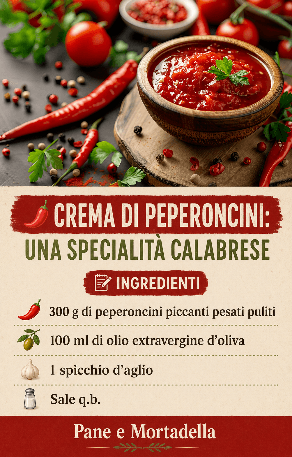 Crema di peperoncini: una specialità calabrese