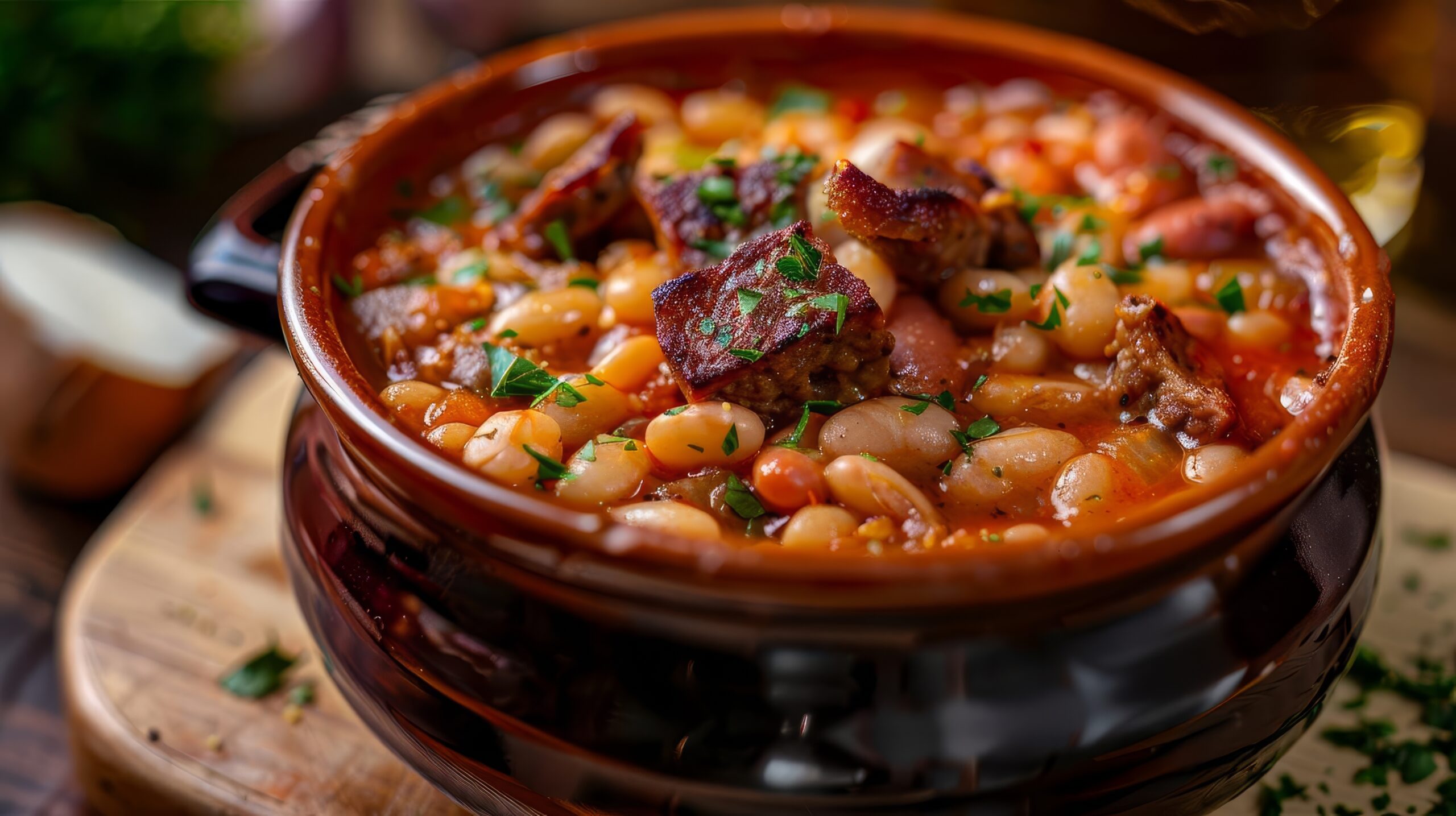 traditional-french-cassoulet-stew-with-white-beans-toulouse-sausage-and-duck-confit