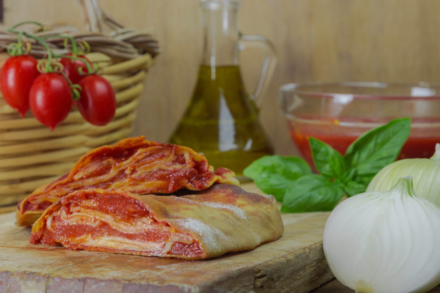 Scaccia ragusana è una focaccia arrotolata, a cui nessuno può resistere