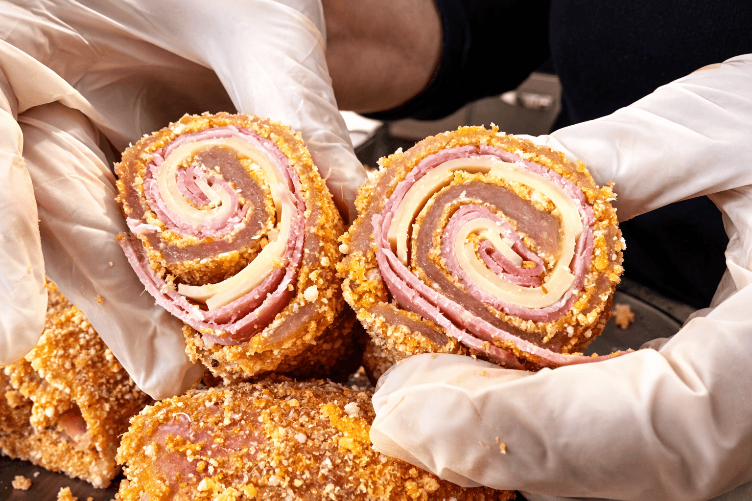 Girelle di pollo e spinaci filanti: belle da vedere, buone da gustare
