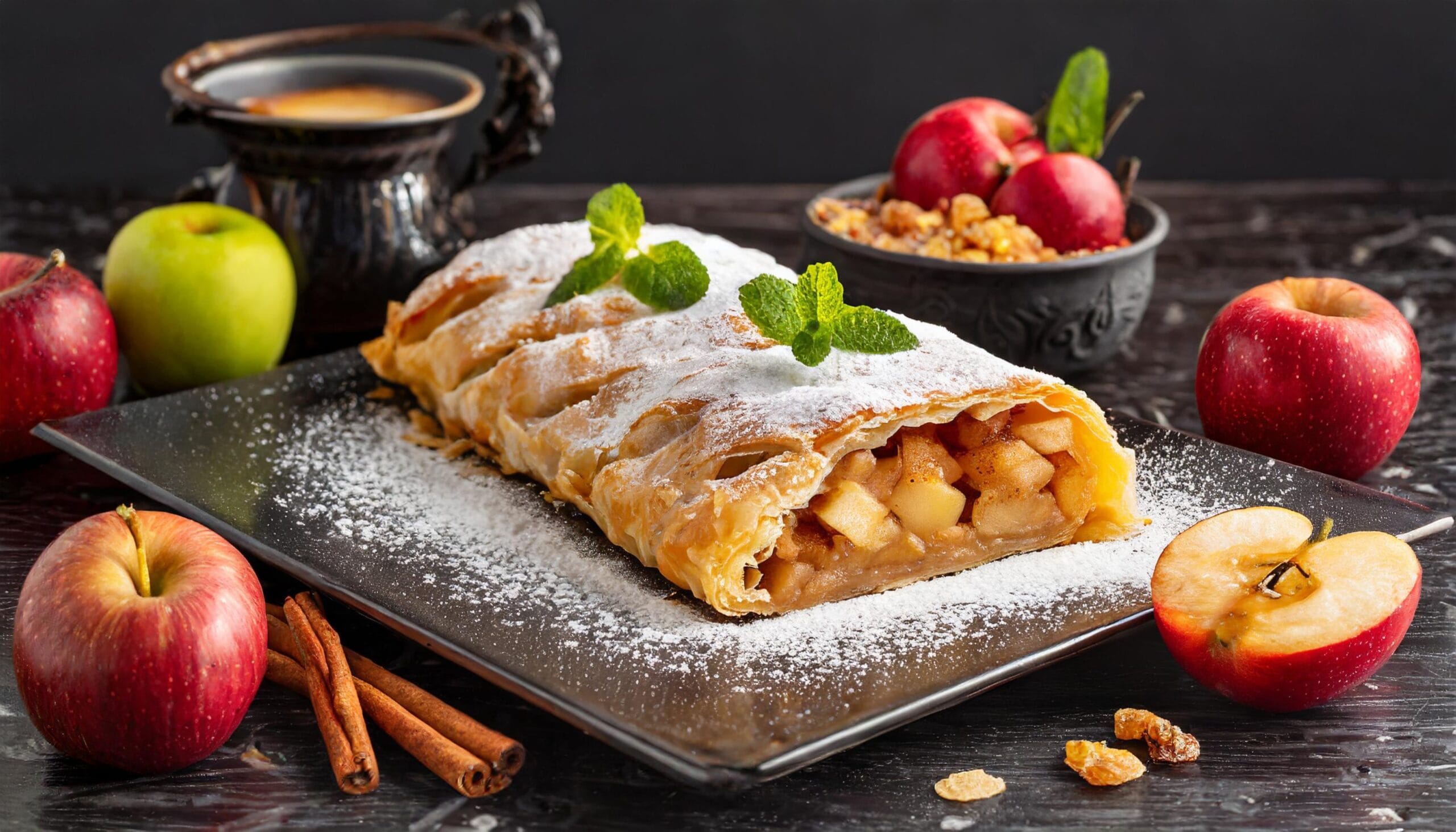 Strudel mele e noci fatto in casa: prepariamo insieme anche la sfoglia