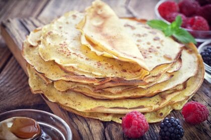 Crepes all’acqua, leggerissime e senza lattosio