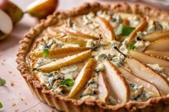 Quiche pere noci e gorgonzola: agrodolce e molto raffinata