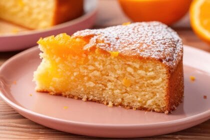 Caprese all’arancia: la versione agrumata della torta campana