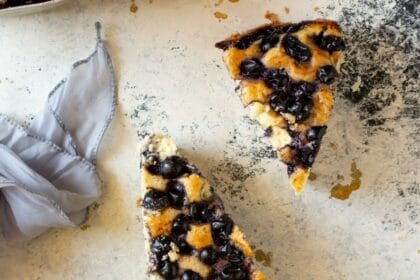 Focaccia dolce con l’uva, ben augurante per l’anno nuovo!
