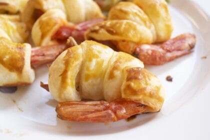 Gamberi in sfoglia: un antipasto di grande effetto per iniziare bene l’anno