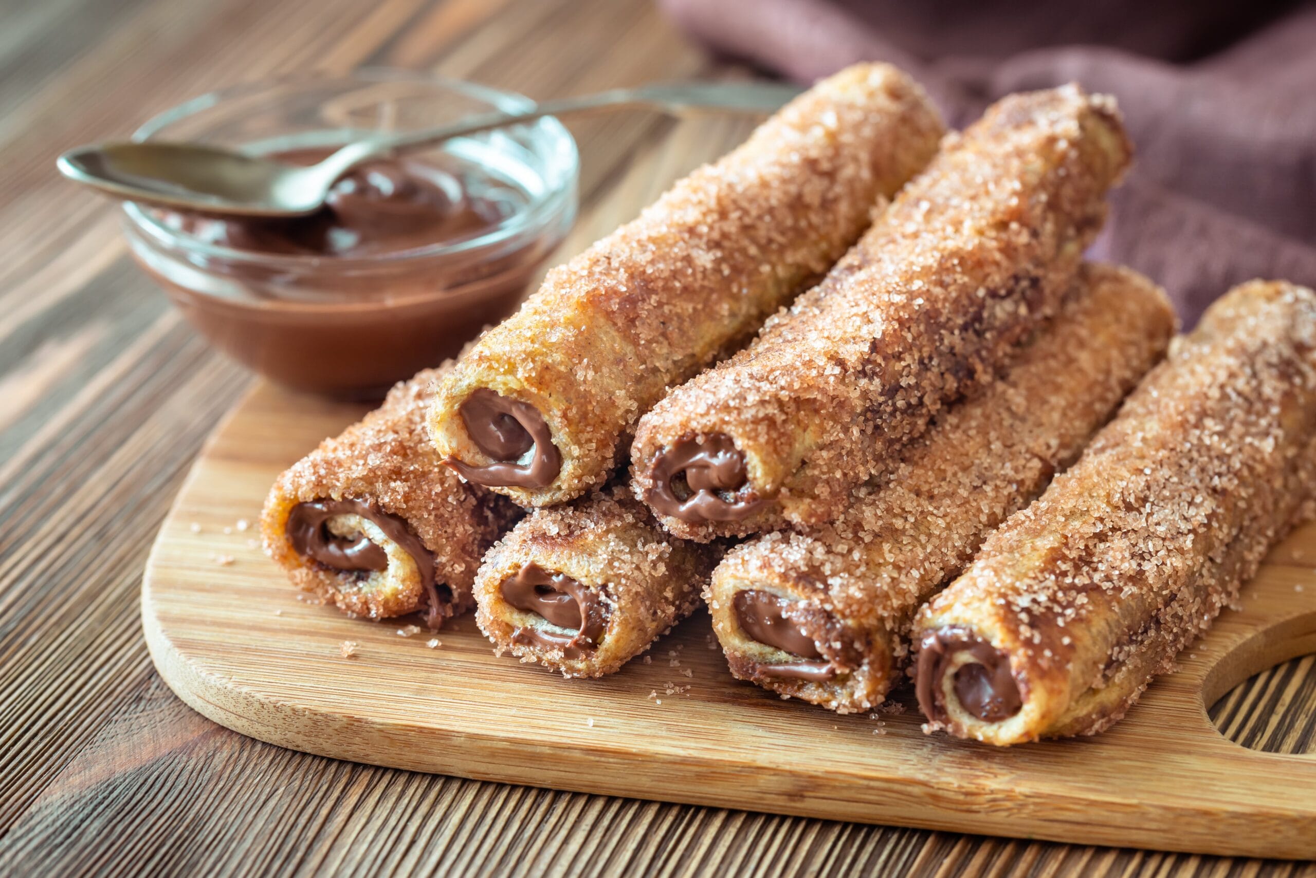 French Toast Roll Ups alla Nutella per una colazione da re