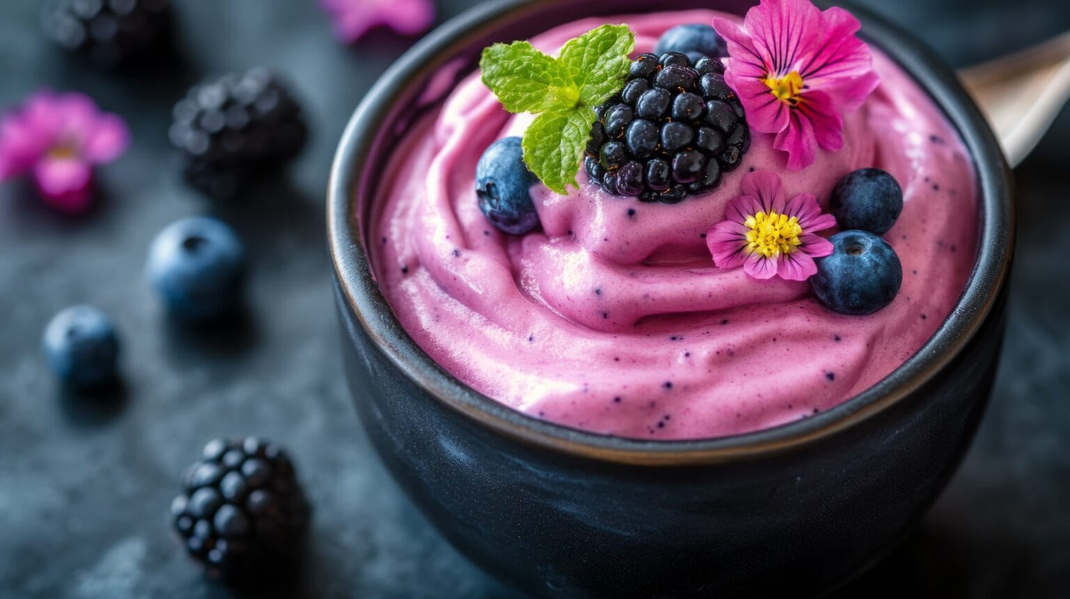 Mousse light ai frutti di bosco