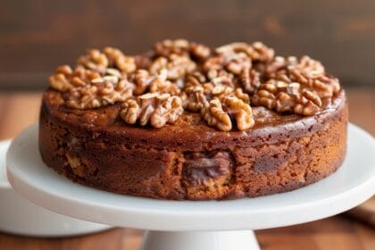 Torta noci e cioccolato: morbidosa e croccantina