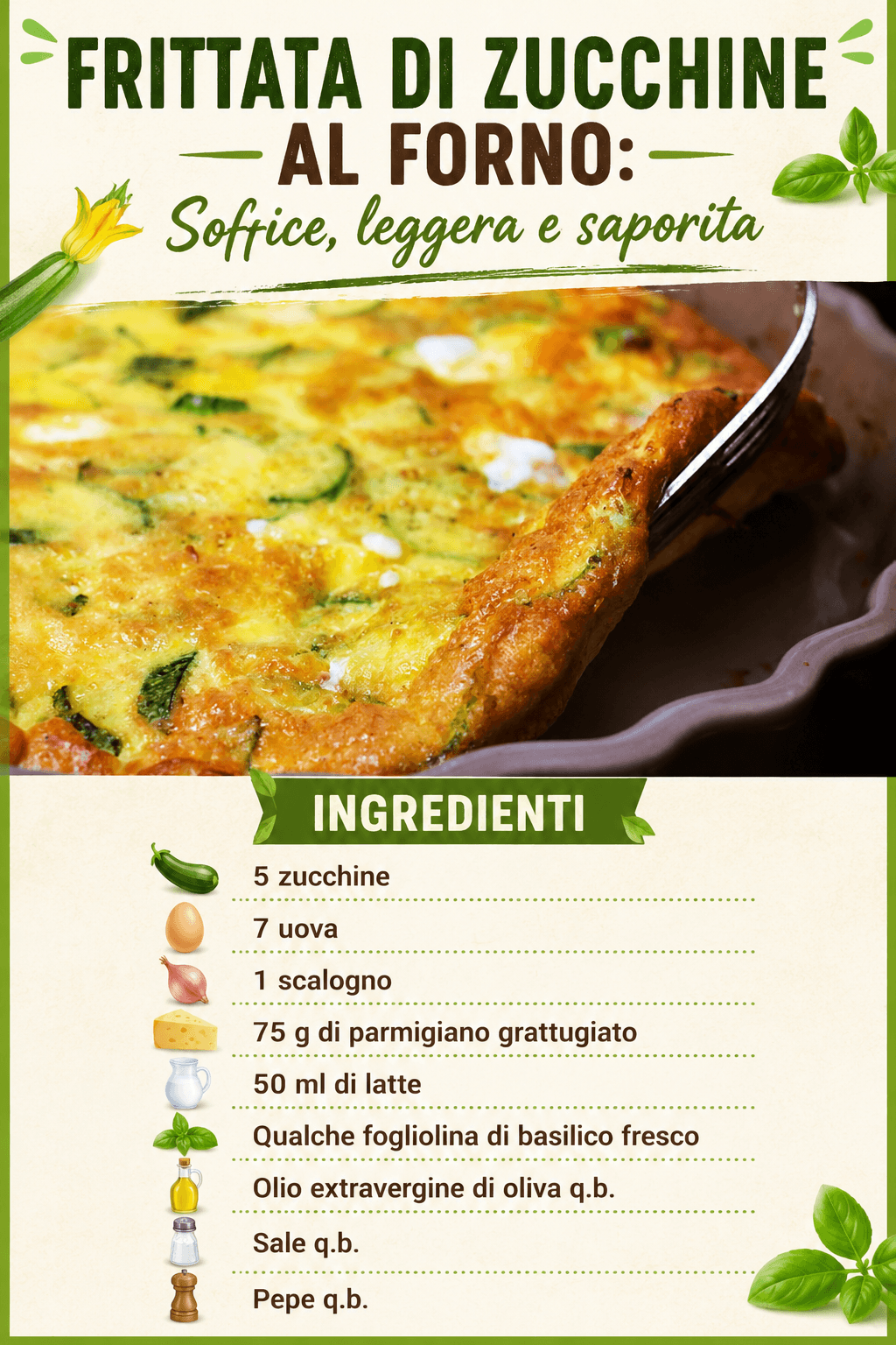 Frittata di zucchine al forno: facile, veloce e saporita!
