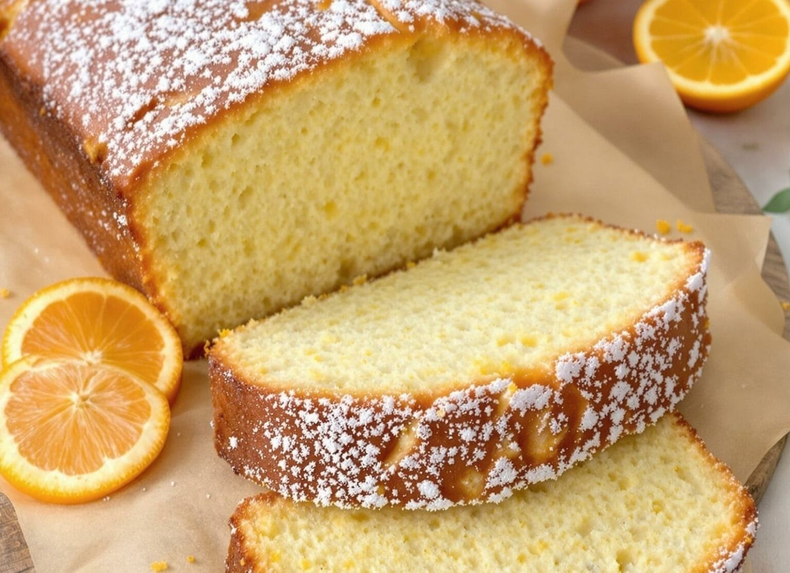 Plumcake all’arancia frullata: profumatissimo