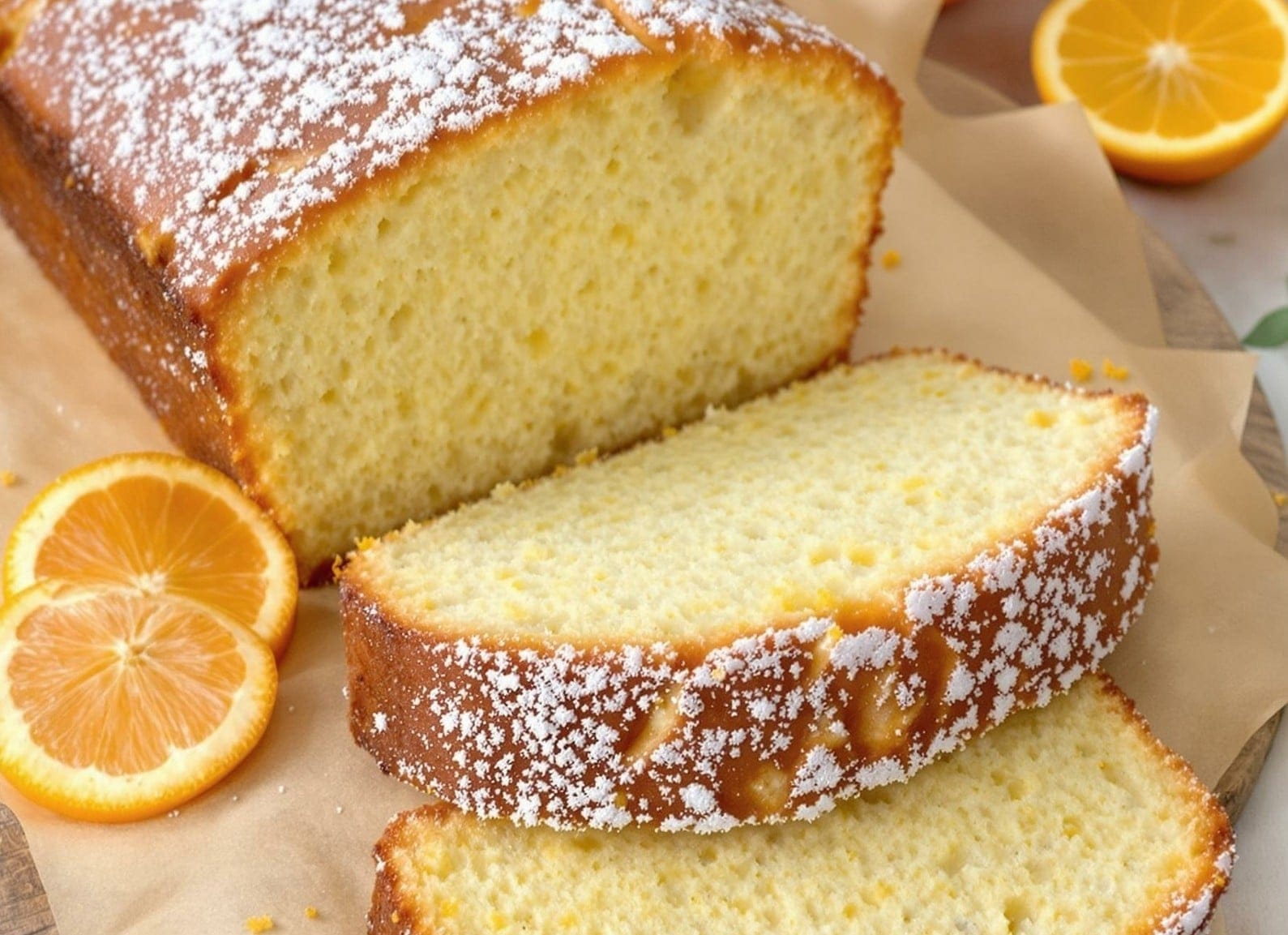 Plumcake all’arancia frullata: profumatissimo