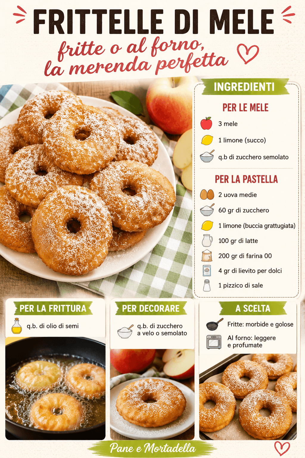 Frittelle di mele: fritte o al forno sono la merenda perfetta!
