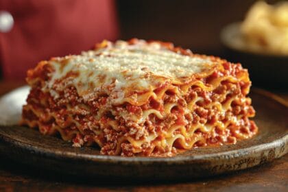 Lasagna napoletana riccia con polpettine senza besciamella