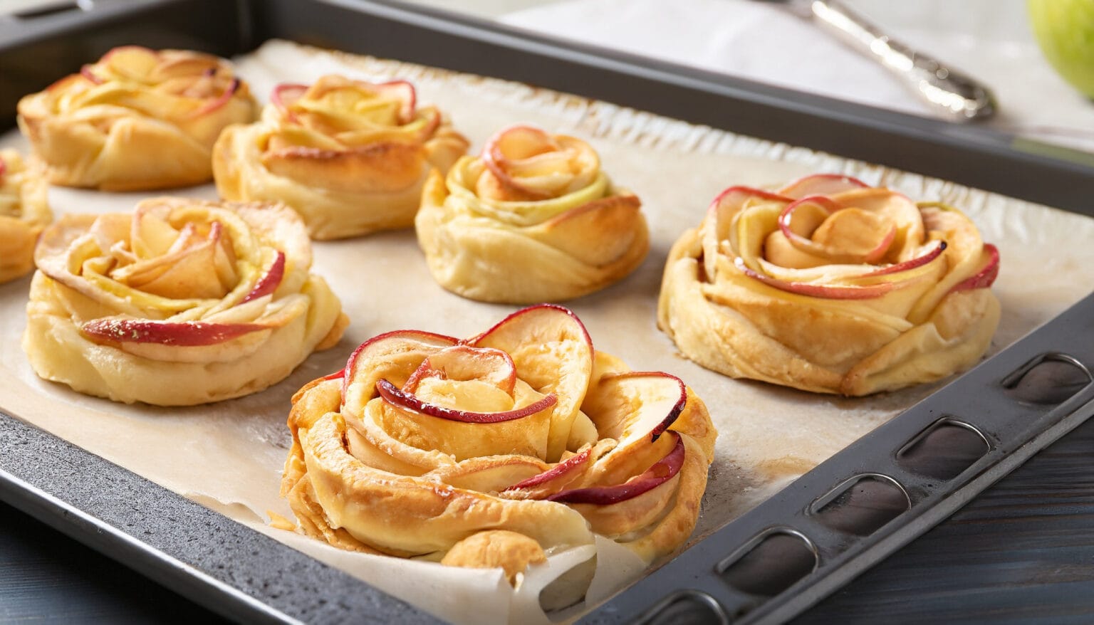 Roselline di mele: le preparo con la sfoglia e tanta frutta