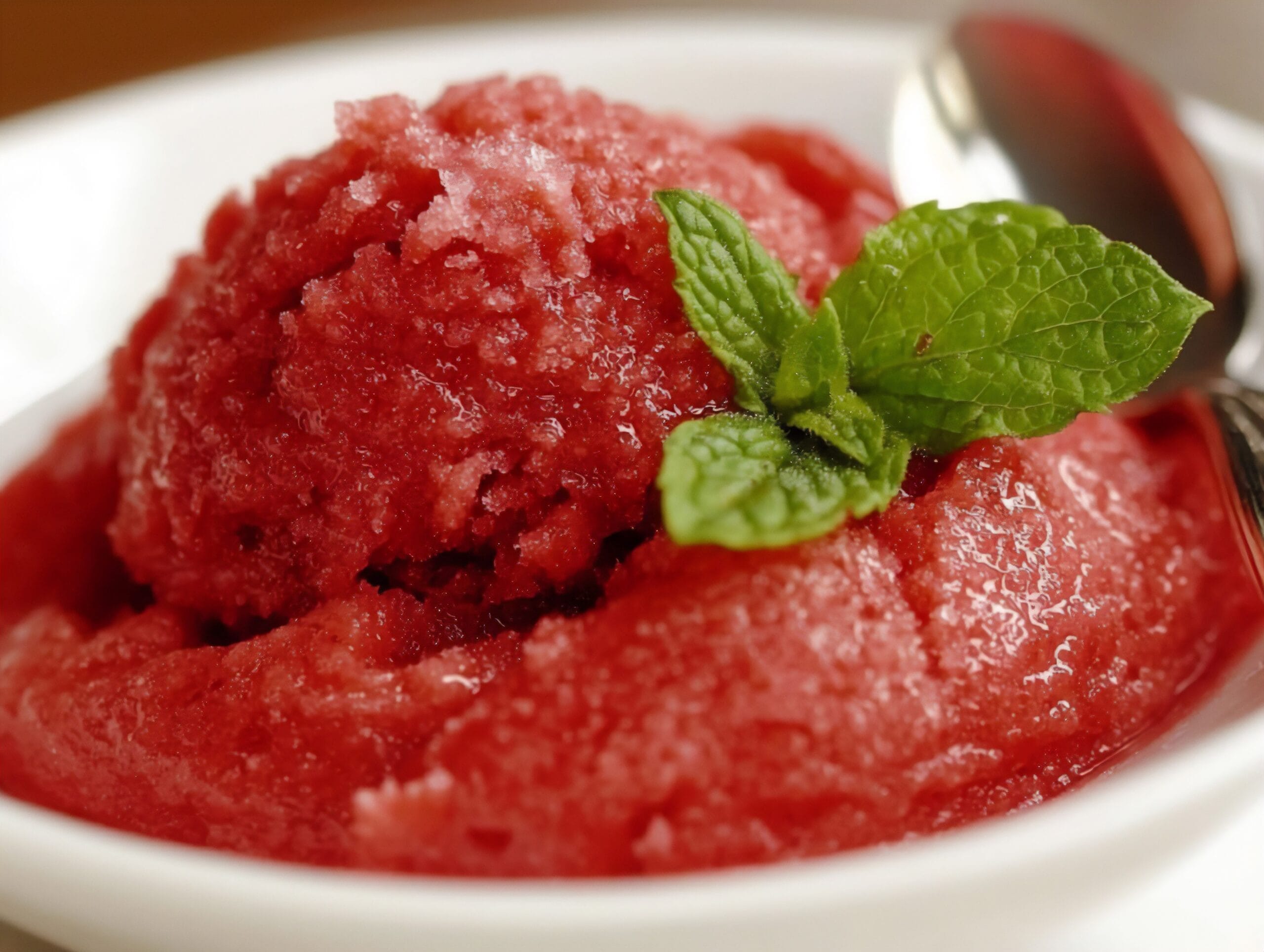 Sorbetto ai lamponi senza sorbettiera e senza gelatiera