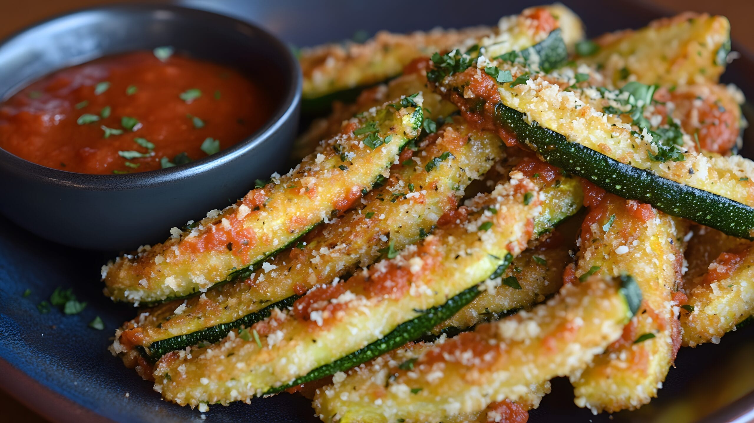 Stick di zucchine alle spezie aromatiche