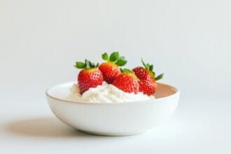 Mousse alla ricotta: la guarnisco con le fragole fresche e non basta mai