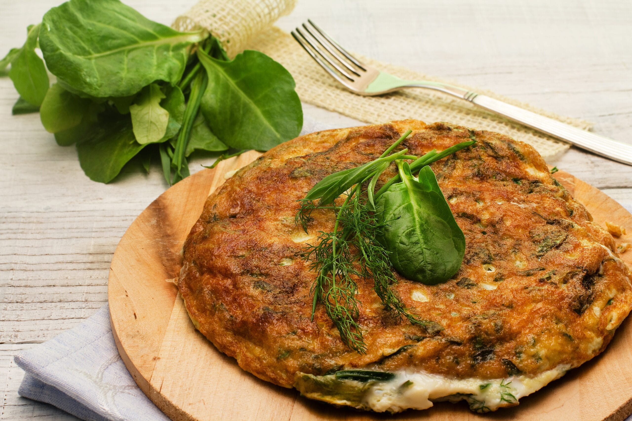 Frittata di erbe di campo, quella di una volta, buonissima