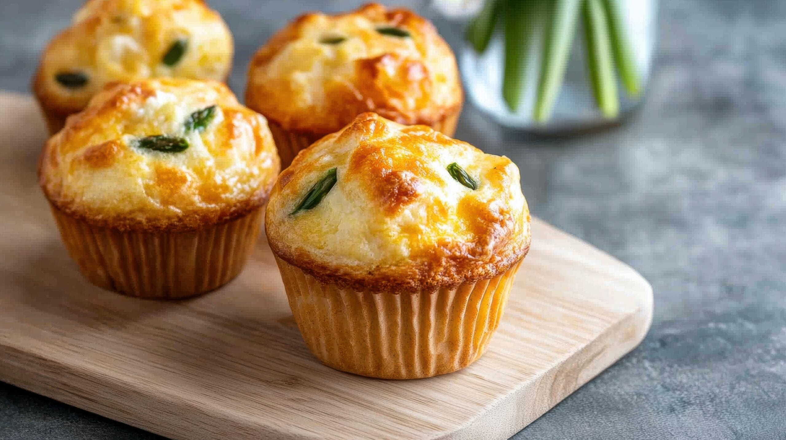Muffin agli asparagi: soffici e filanti, deliziosi