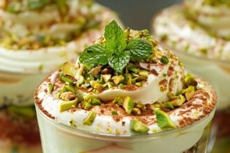 Tiramisù al pistacchio: voluttuoso e cremoso da far impazzire