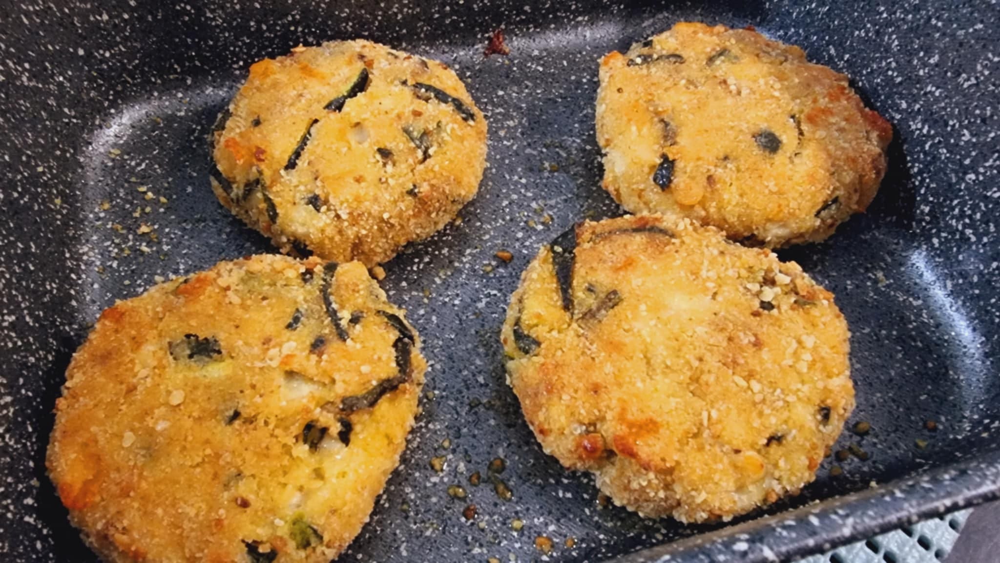 Polpette di zucchine filanti: non metto pan grattato nell'impasto