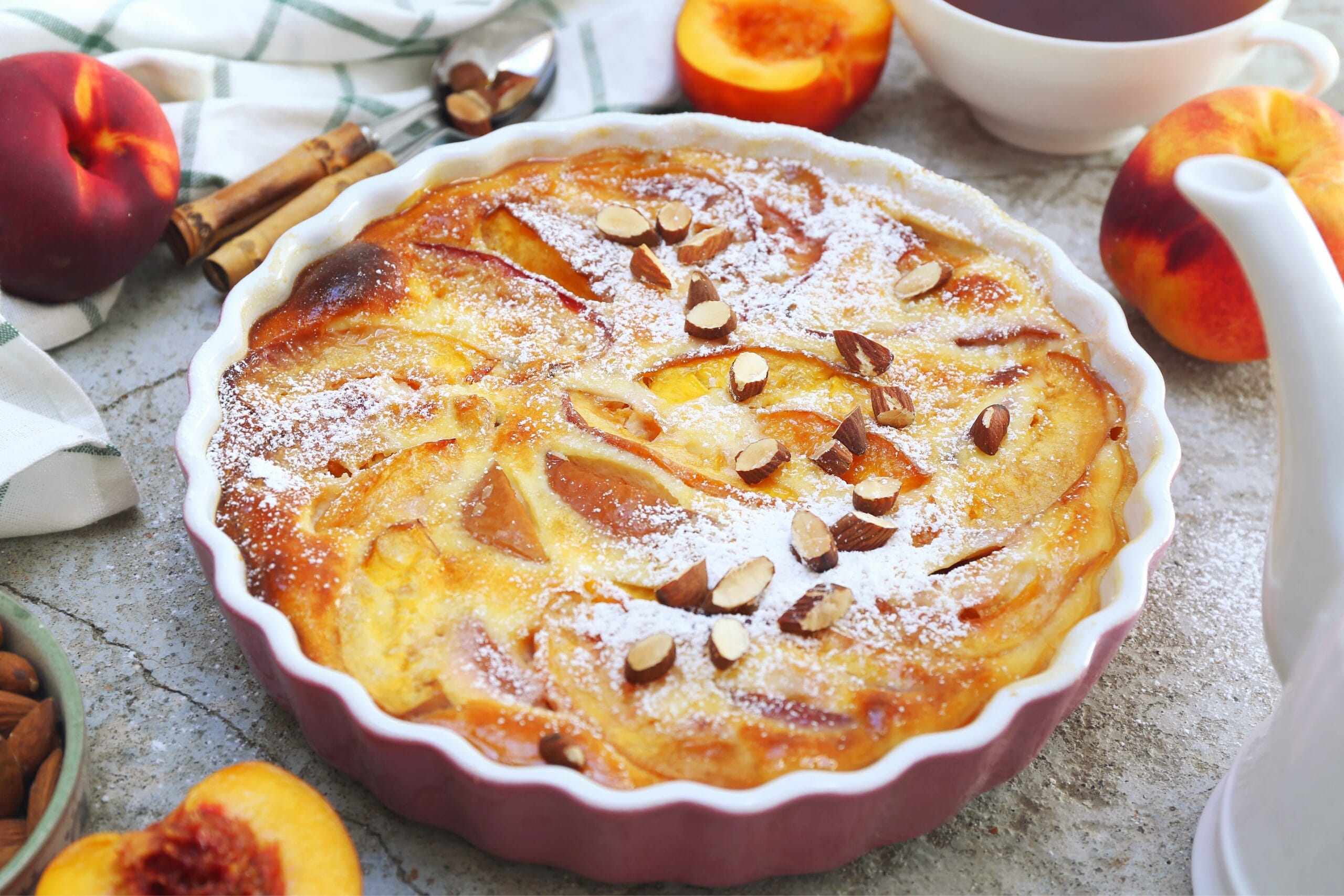 Clafoutis alle pesche